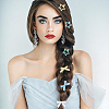12Pcs Star Iron Snap Hair Clips OHAR-CP0001-24B-5