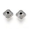 Tibetan Style Alloy Beads TIBE-N013-07AS-1
