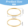 2Pcs 304 Stainless Steel Plain Bangles BJEW-UN0001-49-3