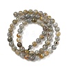 Natural Labradorite Beads Strands G-U017-6mm-01-A-5