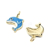 Brass Enamel Pendants KK-L237-027G-03-2