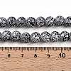 Transparent Baking Paint Glass Beads Strands X-DGLA-N009-8mm-10-5
