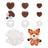36 Sets 3 Styles Heart Flocky & Plastic Safety Craft Noses FIND-GO0002-16A-1