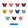 44Pcs 11 Colors Vintage Alloy Acrylic Charms PALLOY-TA0002-38-7