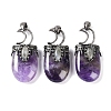 Natural Amethyst Pendants G-L524-17AS-07-1