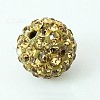 Round Grade A Pave Disco Ball Beads X-RB-H258-8MM-385-1