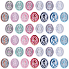 52Pcs 13 Colors Baking Paint Transparent Glass Beads GLAA-SC0003-18-7