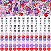 Mother's Day Theme Opaque Acrylic Beads Kits MACR-SP0001-40-1