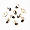 10Pcs Alloy Enamel Pendants ENAM-YW0004-58A-1
