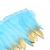 Golden Plated Goose Feather Cloth Strand Costume Accessories FIND-T014-01H-1