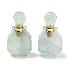 Natural Green Fluorite Perfume Bottle Pendants G-Q163-10G-02-1