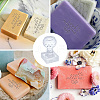 Clear Acrylic Soap Stamps DIY-WH0445-002-3