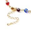 Brass Chain Pendant Necklace & Bracelets & Anklets Jewelry Sets SJEW-JS01201-14