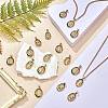 10Pcs Rack Plating Brass Micro Pave Cubic Zirconia Pendants KK-SZ0001-88-4