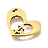 201 Stainless Steel Pendants STAS-A116-01G-09-2
