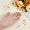 10Pcs 2 Colors Brass Toggle Clasps KK-BBC0021-22B-3