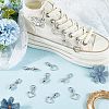 2Sets 12Pcs 2 Styles  Alloy Shoe Charms AJEW-CP0006-55-3