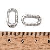 SHEGRACE Brass Spring Gate Rings XGRQ58222-756P-3