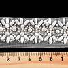 Polyester Flower Lace Trims OCOR-A007-23-3