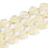 Natural Lemon Quartz(Heated) Beads Strands G-P534-A20-01-4