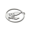 201 Stainless Steel Pendants STAS-G366-02P-10-2