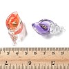 Luminous Transparent Resin Pendants RESI-Z038-02-5