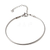 304 Stainless Steel Cable Wire Bangles for Women BJEW-P394-03P-4