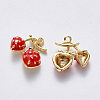 Brass Enamel Charms KK-BBC0012-37-2