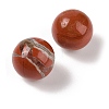 Natural Red Jasper No Hole Sphere Beads G-K353-04C-07-2