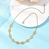 304 Stainless Steel Strawberry Link Chain Necklaces for Women NJEW-JN05804-01-1