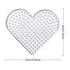 Heart ABC Plastic Pegboards Used for 5x5mm DIY Fuse Bead DIY-YW0008-19-2
