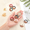 DIY Walnut Wooden Dangle Earring Making Kits DIY-OC0006-69-3