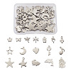 304 Stainless Steel Pendants STAS-TA0002-12P-1