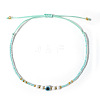 Glass Seed Beads & Resin Braided Bead Bracelets LS-TK7632-11-1