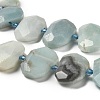 Natural Flower Amazonite Beads Strands G-H078-B09-01-4