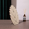 Leaf Shape MDF & Iron Pendant Necklace Jewely Display Stands NDIS-G008-02B-02-1