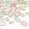 40Pcs 10 Styles Glass Charms GLAA-TA0003-63-3