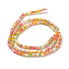 Gradient Color Electroplate Glass Bead Strands X-GLAA-E042-05-B03-3