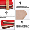 BENECREAT 6Pcs 6 Style Wool Felt Crochet Bags Bottom FIND-BC0002-28-3