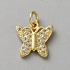 Brass Micro Pave Cubic Zirconia Charms LS-KK-WH20001-13A-1