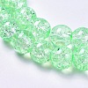 Crackle Glass Beads Strands X-CCG-Q001-8mm-A28-3