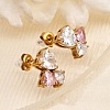 304 Stainless Steel Crystal Rhinestone Stud Earrings EJEW-G423-06G-1