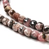 Natural Argentina Rhodonite Beads Strands G-B107-B01-01-4