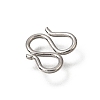 Brass M-Hook Clasps KK-CBA0DF0-14D-P-2