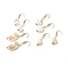 Nuggets ABS Plastic Imitation Pearl Beads Dangle Earrings EJEW-JE04595-1