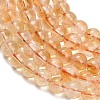 Hearted Natural Citrine Beads Strands GG-T002-A01-6mm-3
