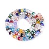 Electroplate Transparent Glass Beads Strands EGLA-N022-05B-C01-2