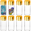 SUNNYCLUE 40Pcs Clear Glass Bottles Bead Containers CON-SC0001-15B-02-1