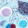 80G 8 Colors Plastic Tube Beads KY-HY0001-14B-4