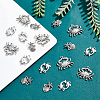 BENECREAT 18Pcs 3 Styles Tibetan Style Alloy Connector Charms TIBE-BC0001-01-5